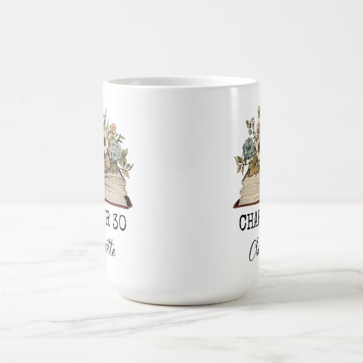 名前をカスタムする第30章マイルストーン誕生日ギフト コーヒーマグカップ (中央)