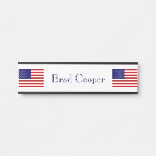名前をカスタムする米国旗npcnt サインプレート (正面)