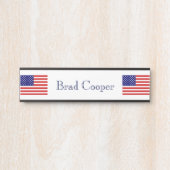 名前をカスタムする米国旗npcnt サインプレート (正面)