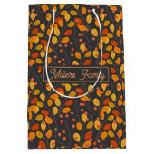 名前をカスタムする紅葉 ミディアムペーパーバッグ (正面)