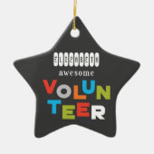 名前をカスタムする素晴らしの感謝 セラミックオーナメント (正面)