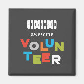 名前をカスタムする素晴らしの感謝 マグネット (正面)