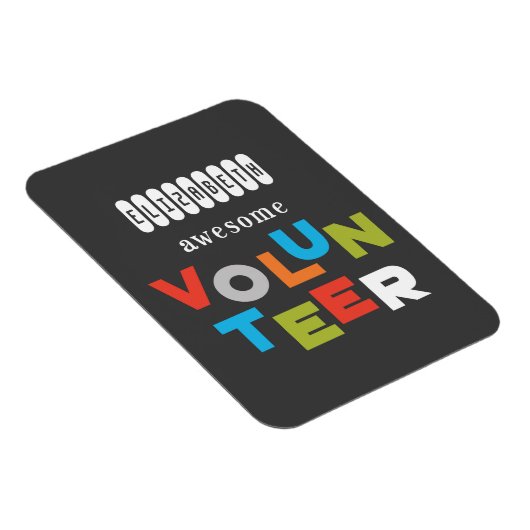 名前をカスタムする素晴らしの感謝 マグネット (右側)