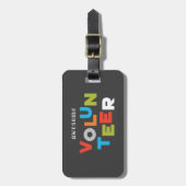 名前をカスタムする素晴らしの感謝 ラゲッジタグ (正面縦)