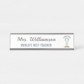 名前をカスタムする素晴らしAインスパイア先生電球 デスクネームプレート (正面)