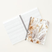 名前をカスタムする素朴ボモダンヘミアン野草 ノートブック (内部)