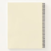 名前をカスタムする素朴レシピ主催者 ノートブック (裏面)