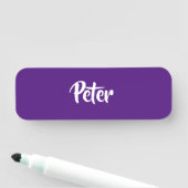 名前をカスタムする紫の普通名タグ 名札 (インサイチュ)