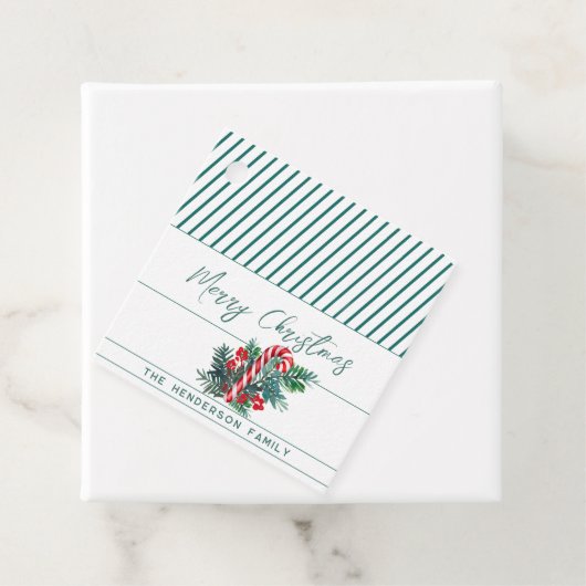 名前をカスタムする終了および開始 |キャンディーケーンのクリスマス フェイバータグ (インサイチュ)