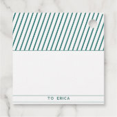 名前をカスタムする終了および開始 |キャンディーケーンのクリスマス フェイバータグ (裏面)