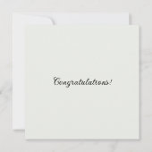 名前をカスタムする結婚のドレス花嫁へカード カード (裏面)