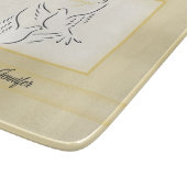 名前をカスタムする結婚の記念日恵み カッティングボード (角)