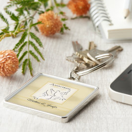 名前をカスタムする結婚の記念日恵み キーホルダー