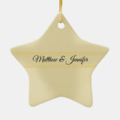 名前をカスタムする結婚の記念日恵み セラミックオーナメント (裏面)