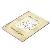 名前をカスタムする結婚の記念日恵み ノートブック (左側)