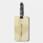 名前をカスタムする結婚の記念日恵み ラゲッジタグ (裏面縦)