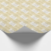 名前をカスタムする結婚の記念日恵み ラッピングペーパー (コーナー)