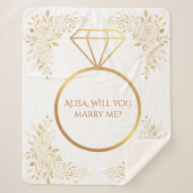 名前をカスタムする結婚提案毛布、提案