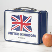 名前をカスタムする統一されたキングダム国旗 メタルランチボックス (インサイチュ)