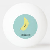 名前をカスタムする絵を描バナナオンブルー 卓球ボール (正面)