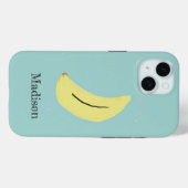 名前をカスタムする絵を描バナナオンブルー Case-Mate iPhoneケース (裏面 (横))