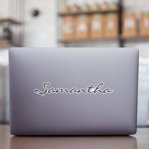 名前をカスタムする絶縁タンブラーデカールノートパソコンラベル シール