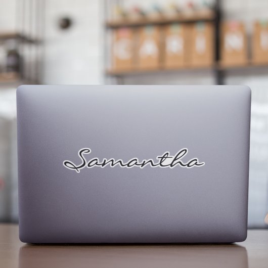 名前をカスタムする絶縁タンブラーデカールノートパソコンラベル シール