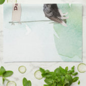 名前をカスタムする縁どコリーペットドッグ キッチンタオル (折り畳み)