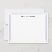 名前をカスタムする縁ど二重プロフェッショナル文房具 ノートカード (正面)