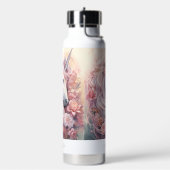 名前をカスタムする美しいユニコーン ウォーターボトル (左面)