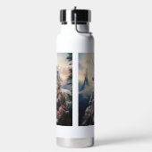 名前をカスタムする美しいユニコーン ウォーターボトル (左面)