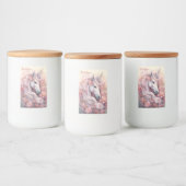 名前をカスタムする美しいユニコーン フードラベル (ボトル)