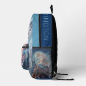 名前をカスタムする美しいユニコーン プリントバックパック (右)