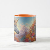 名前をカスタムする美しいユニコーン マグカップ (中央)