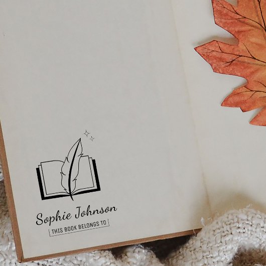 名前をカスタムする羽毛筆本は先生に属する ラバースタンプ