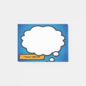 名前をカスタムする考えバブルおもしろい漫画 ポストイット (正面)