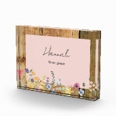 名前をカスタムする聖書の意味ワイルドフラワーII フォトブロック (右)