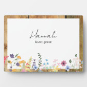 名前をカスタムする聖書の意味ワイルドフラワーII フォトプラーク (正面)