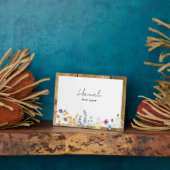 名前をカスタムする聖書の意味ワイルドフラワーII フォトプラーク (側面)