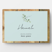 名前をカスタムする聖書的意味プラーク フォトプラーク (正面)