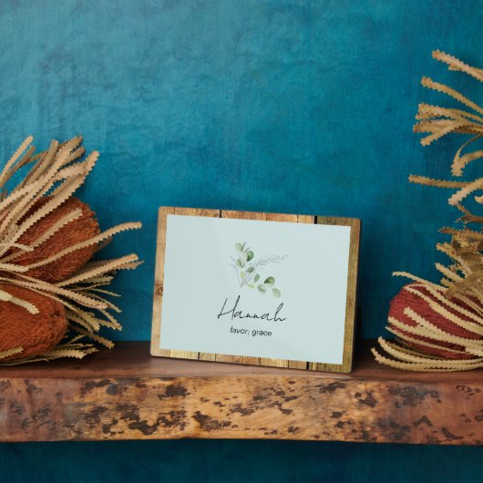 名前をカスタムする聖書的意味IIプラーク フォトプラーク (側面)