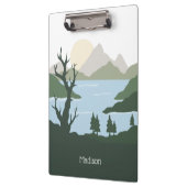 名前をカスタムする自然イラストレーション クリップボード (左)