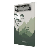 名前をカスタムする自然イラストレーション ミニクリップボード (アングル2)