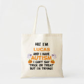 名前をカスタムする自閉症のトリック/治療  トートバッグ (正面)