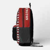 名前をカスタムする航海のいかり プリントバックパック (右)