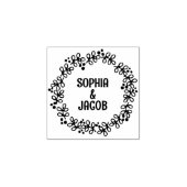 名前をカスタムする花 ラバースタンプ (インプリント)