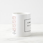 名前をカスタムする薬局技術 |薬局技術者 コーヒーマグカップ (中央)