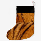 名前をカスタムする虎の皮  スモールクリスマスストッキング (裏面)