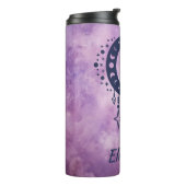 名前をカスタムする蠍座〔占星術の〕十二宮図標識 タンブラー (回転左)