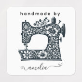 名前をカスタムする裁縫機デザイン布衣料 ラベル (デザイン1)
